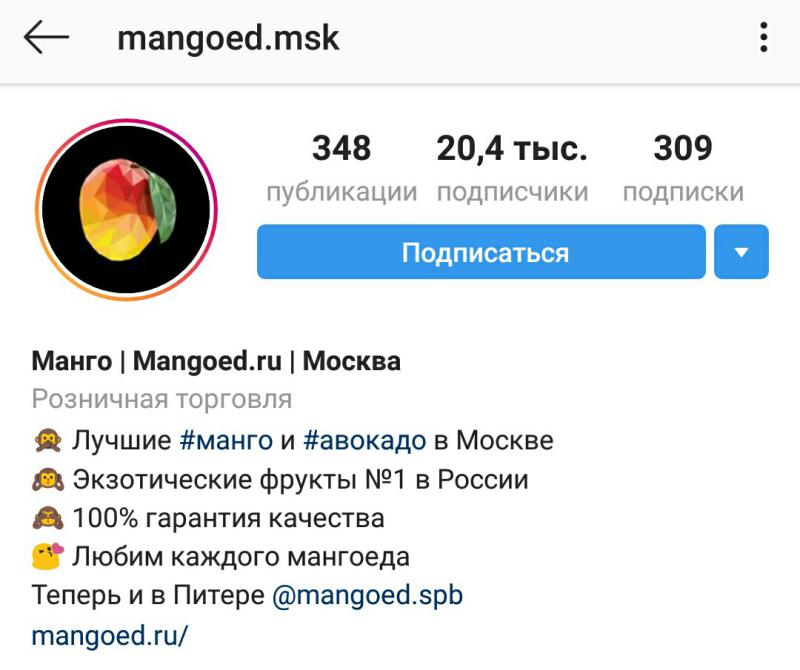 Шапка в Инстаграм: дизайн, секреты, примеры - mangoed.msk
